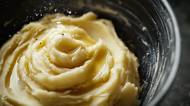 mashed potato made with evoo
