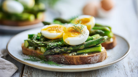 Asparagus and Soft Boiled Egg Toast Recipe