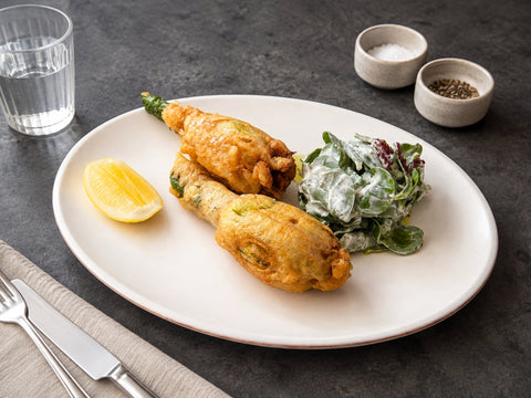 Stuffed Courgette Flowers with Tarator Recipe