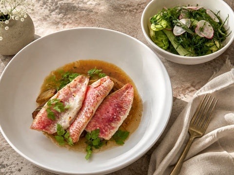 Red Mullet with Saffron and Marsala Fennel