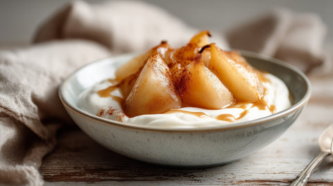Warm Cinnamon Pear and Yoghurt Recipe