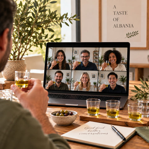 virtual extra virgin olive oil corporate tasting event